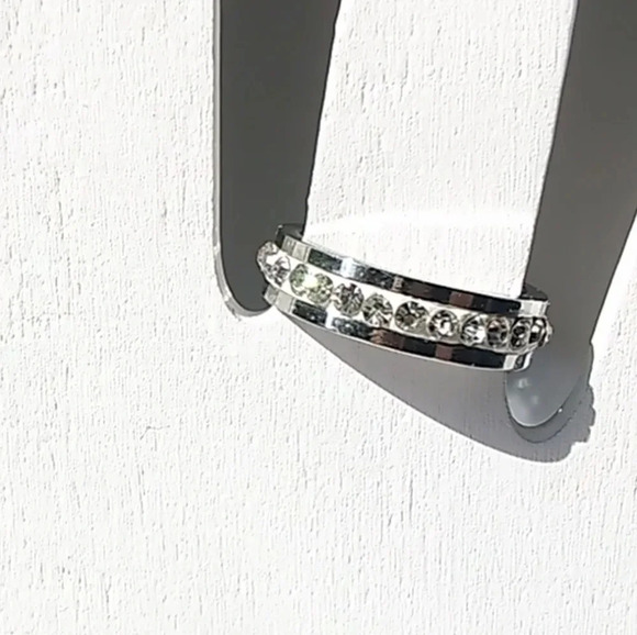 NIB Size 6 Stainless Steel CZ Lined Ring - Picture 1 of 6